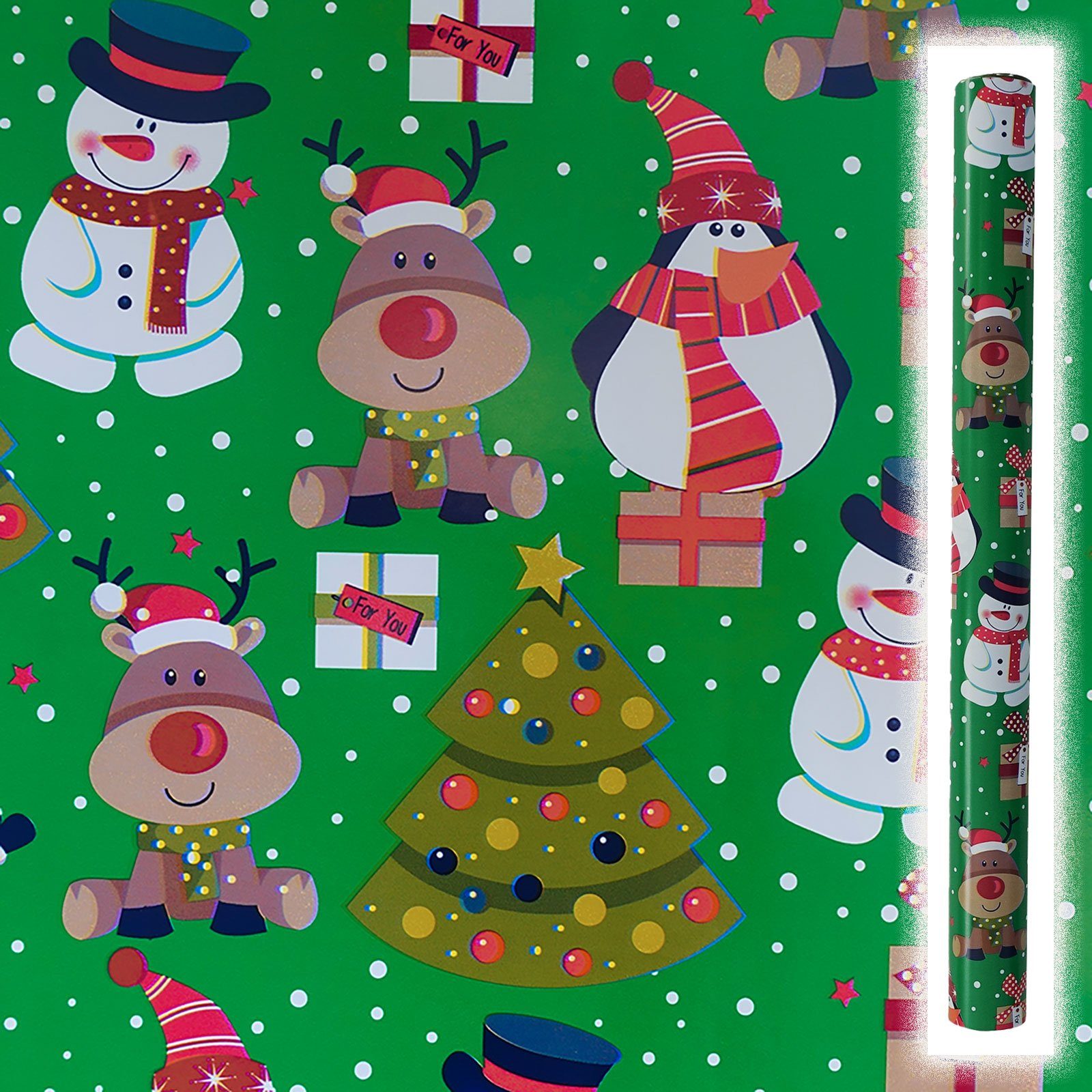 maDDma Geschenkpapier »1 Rolle Premium Geschenkpapier Weihnachten